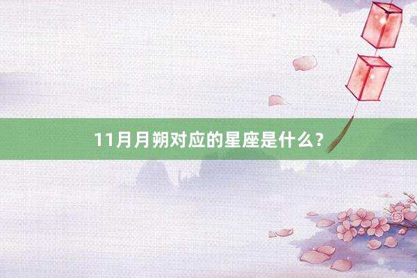 11月月朔对应的星座是什么？